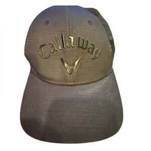 Callaway, black baseball cap very good condition adjustable backstrap black